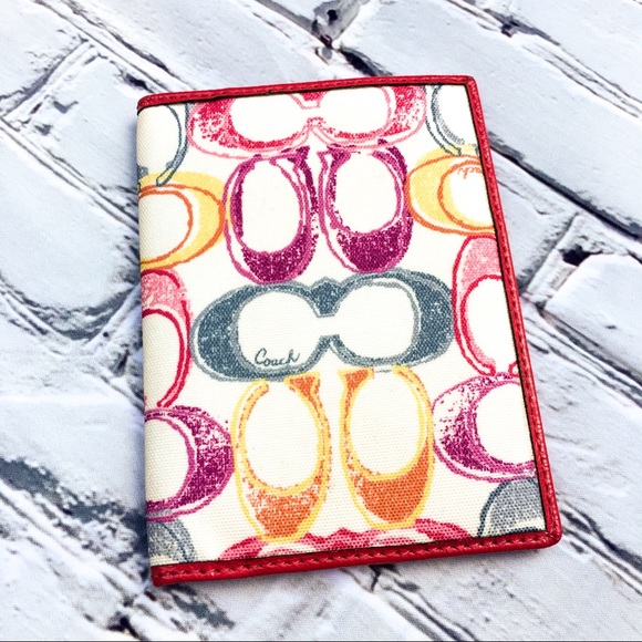 Coach Accessories - NWOT! Colorful Coach Wallet & Passport Holder